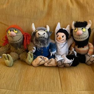 SET of FOUR - Where The Wild Things Are - Vintage
